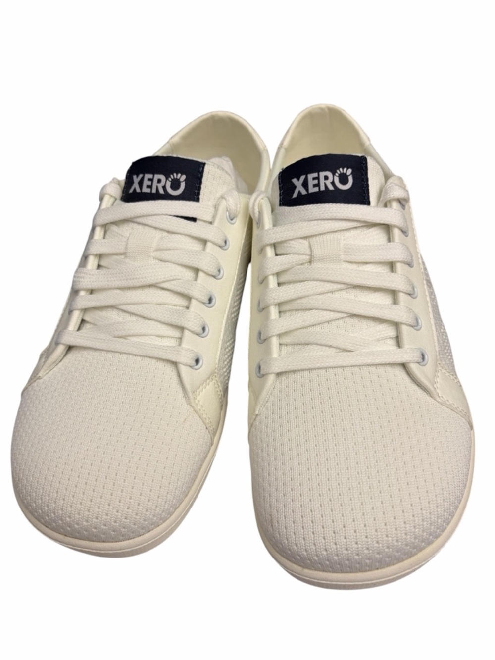Xero Shoes Dillon White Knit Sneakers Minimalist Barefoot Women’s 10 Men’s 8.5